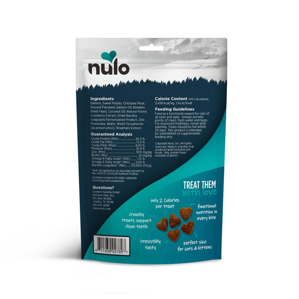Nulo Friandises fonctionnelles pour chats Saveur Saumon pour la peau et pelage