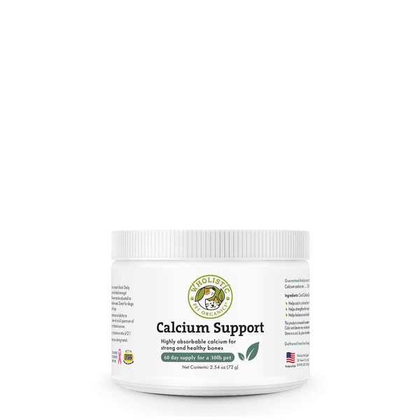 Wholistic Pet Organics Supplément pour animaux Support de calcium