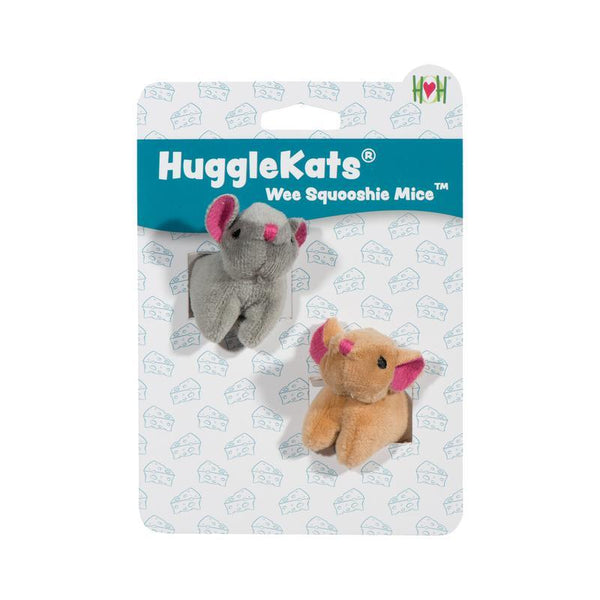 HuggleHounds HuggleKats Jouet Wee Squooshie Mice pour chat
