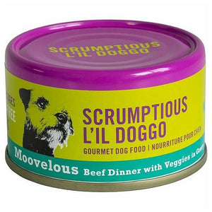Scrumptious Doggo Moovelous Beef Dinner with Veggies in Gravy Wet Dog Food Can