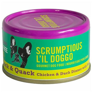 Scrumptious Doggo Cluck & Quack Chicken & Duck with Veggies in Gravy Wet Dog Food Can