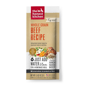 The Honest Kitchen Beef Whole Grain Dehydrated Dog Food
