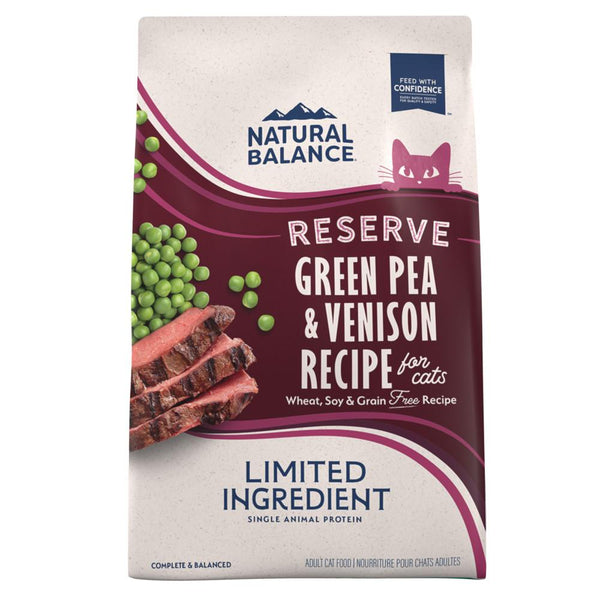 Natural Balance Limited Ingredient Reserve Green Pea & Venison Recipe Grain-Free Dry Cat Food