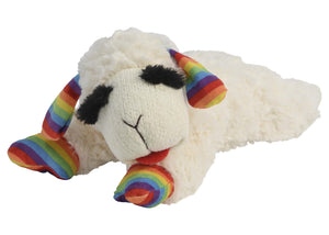 Multipet Rainbow Lamb Chop Dog Toy