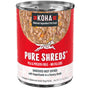 KOHA Pure Shreds Entrée de bœuf déchiqueté en conserve pour chien