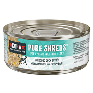 KOHA Pure Shreds Shredded Duck Entree Wet Cat Food Can