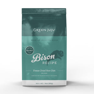 Green Juju Limited Ingredient Diet Bison Raw Freeze-Dried Dog Food