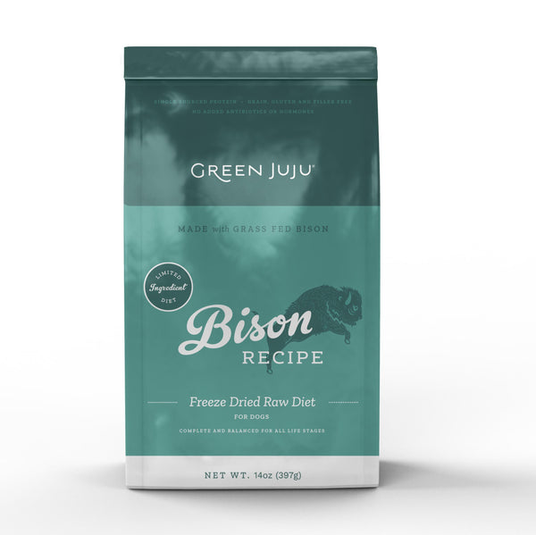 Green Juju Limited Ingredient Diet Bison Raw Freeze-Dried Dog Food