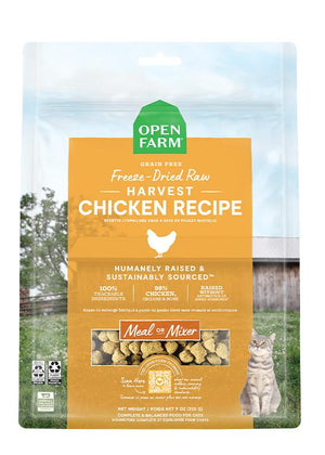 Open Farm Harvest Chicken Morsels Raw Recipe Freeze-Dried Raw Cat Food