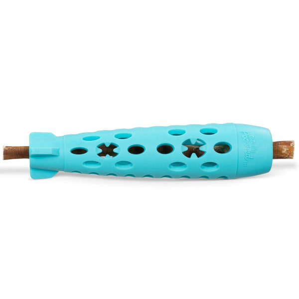 Messy Mutts Totally Pooched Stuff'n Chew Stick Jouet pour chien Bleu sarcelle