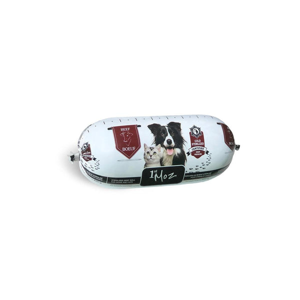 1st Moz Nourriture crue roulée 100 % bœuf pour chiens et chats