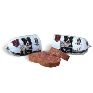 1st Moz Nourriture crue roulée 100 % bœuf pour chiens et chats