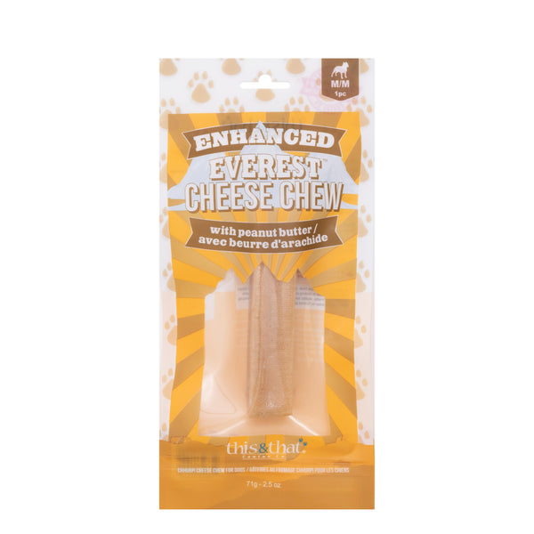 This & That Enhanced Everest Cheese Chew with Peanut Butter Dog Treats