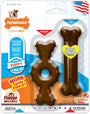 Nylabone Puppy Lot de 2 petits anneaux/os pour chiots à mâcher