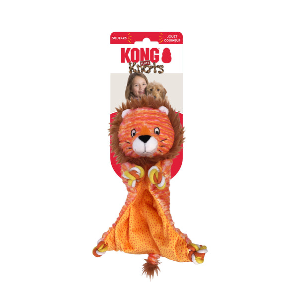 KONG Knots Flatz Lion Dog Toy