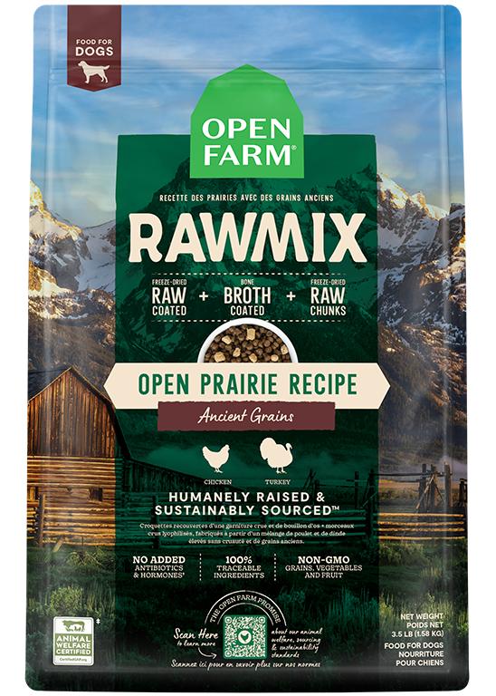 Open Farm RawMix Open Prairie Recipe Ancient Grains Dry Dog Food