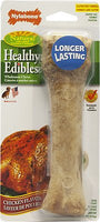 Nylabone Healthy Edibles Longer Lasting Chicken Flavor Dog Bone Treat