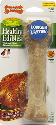 Nylabone Healthy Edibles Longer Lasting Chicken Flavor Dog Bone Treat