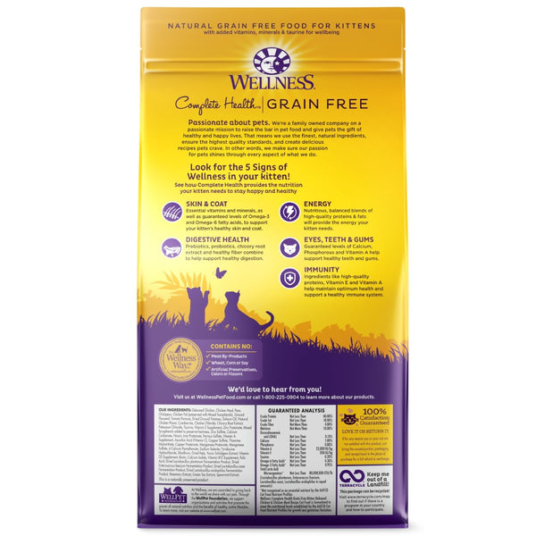 Wellness Complete Health Grain-Free Kitten Chicken Dry Cat Food