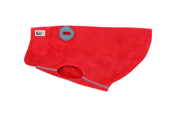 RC Pets Baseline Fleece Dog Coat, Red/Grey
