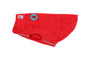 RC Pets Baseline Fleece Dog Coat, Red/Grey