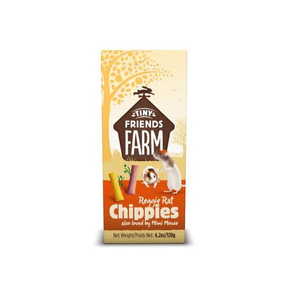 Supreme Petfoods Tiny Friends Farm Reggie Rat & Mimi Mouse Chippies friandises pour petits animaux