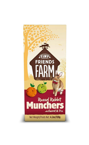 Supreme Petfoods Tiny Friends Farm Russel Rabbit Munchers friandises pour petits animaux