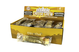 This & That Enhanced Everest Cheese Chew with Peanut Butter Dog Treats (CA), Large