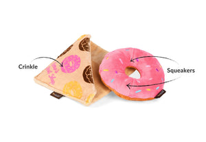 P.L.A.Y. Pup Cup Cafe Doughboy Donut Dog Toy