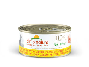 Almo Nature HQS Natural Chicken Breast in Broth Wet Cat Food Can