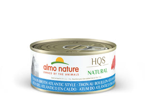 Almo Nature HQS Natural Tuna in Broth Atlantic Style Wet Cat Food Can