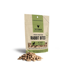 Vital Essentials Rabbit Bites Freeze-Dried Raw Cat Treats