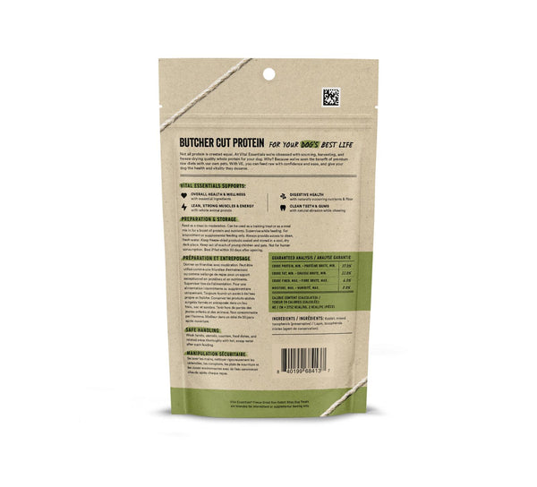 Vital Essentials Rabbit Bites Freeze-Dried Raw Dog Treats