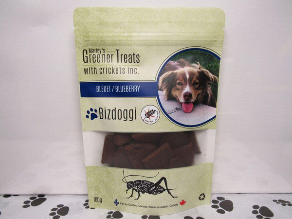 Marley's Greener Treats Crickets Blueberry Dog Treats
