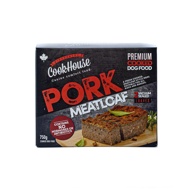 Big Country Raw Cookhouse Pain de viande au porc nourriture congelée pour chien