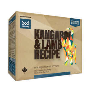 Big Country Raw Fare Game Kangourou & Agneau congelé pour chats