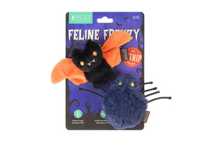 P.L.A.Y. Feline Frenzy Jouet chat Halloween Creepy Critters, lot de 2