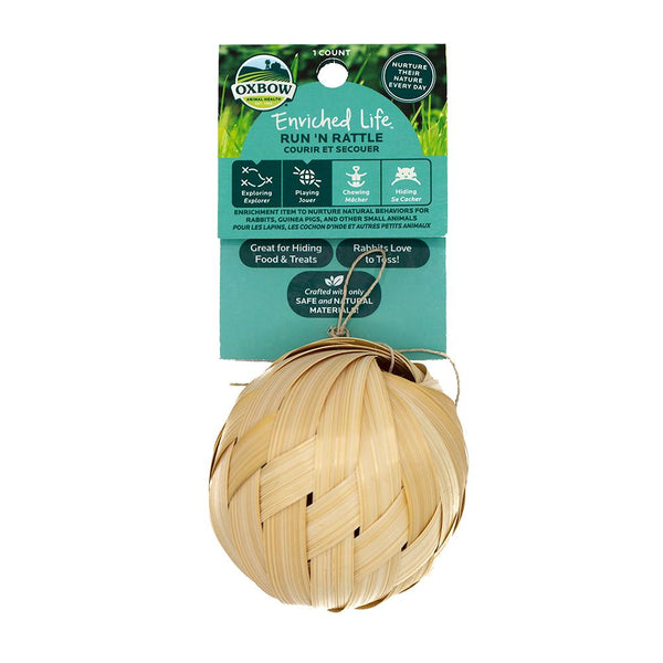 Oxbow Enriched Life Run 'n Rattle Small Animal Toy