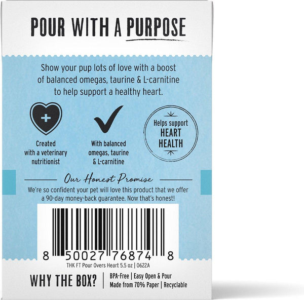 The Honest Kitchen Functional Pour Overs Heart Health Turkey Broth & Salmon Stew Meal Enhancer for Dogs