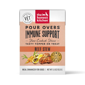 The Honest Kitchen Functional Pour Overs Immune Support Beef Stew Dog Food Topper