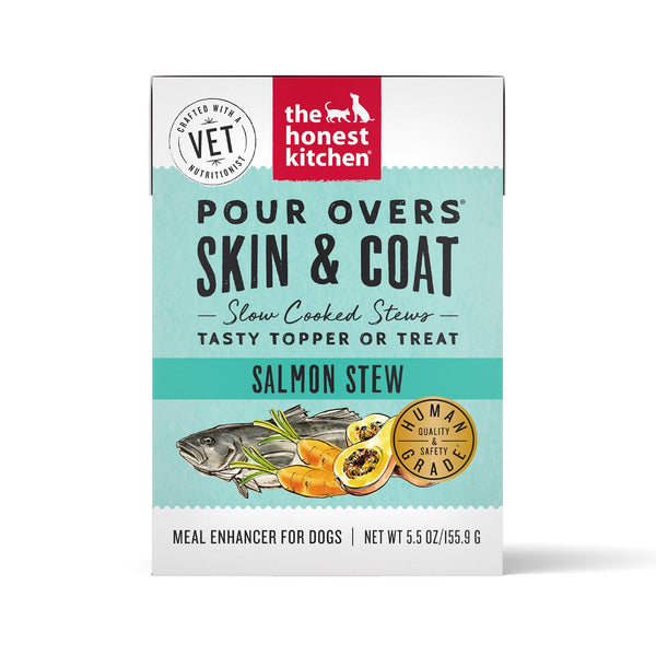 The Honest Kitchen Functional Pour Overs Skin & Count Salmon Stew Dog Food Topper