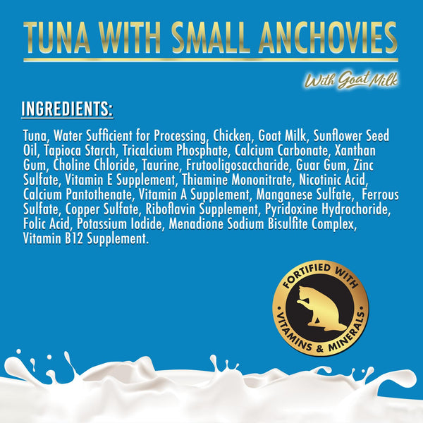 Fussie Cat Tuna with Small Anchovies Formula in Goat Milk Gravy Wet Cat Food Can