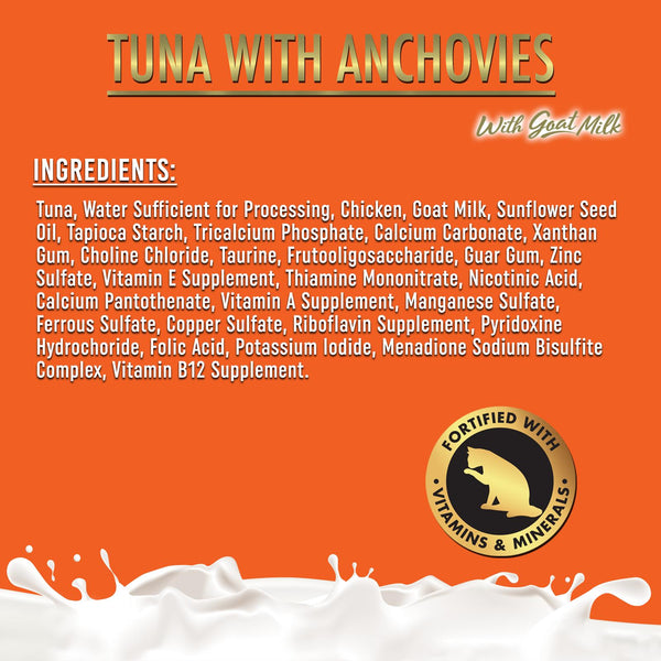 Fussie Cat Tuna with Anchovies Formula in Goat Milk Gravy Wet Cat Food Can