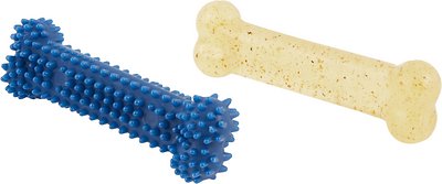 Nylabone dentaire Chew & FlexiChew Lot de 2 jouets en os pour chien