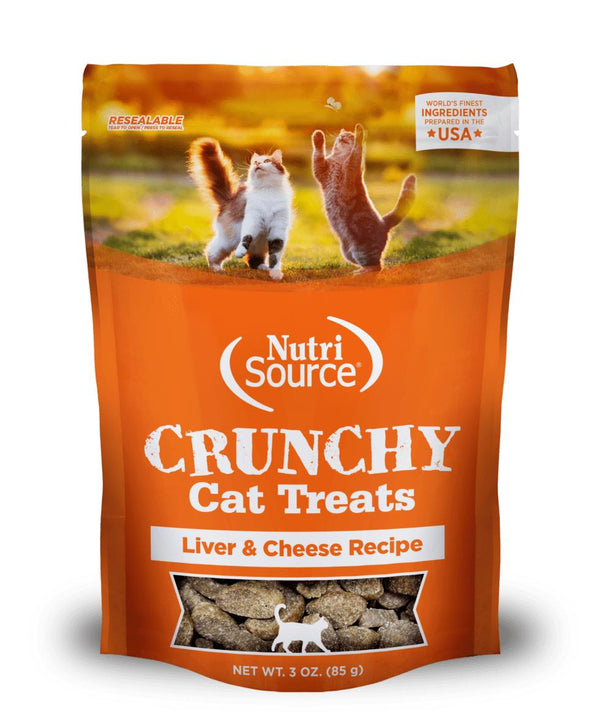 NutriSource Liver & Cheese Crunchy Cat Treats