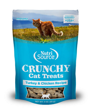 NutriSource Turkey & Chicken Crunchy Cat Treats