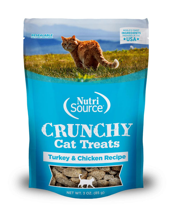 NutriSource Turkey & Chicken Crunchy Cat Treats