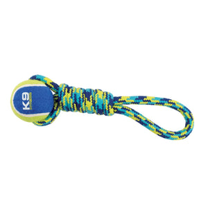 Zeus K9 Fitness Tennis Ball Rope Tug Dog Toy