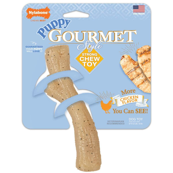 Nylabone Gourmet Style Strong Stick Chicken Flavor Puppy Dog Toy
