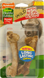 Nylabone Natural Healthy comestibles Wild avec de vrais gâteries pour chien de taille moyenne, 2 pièces